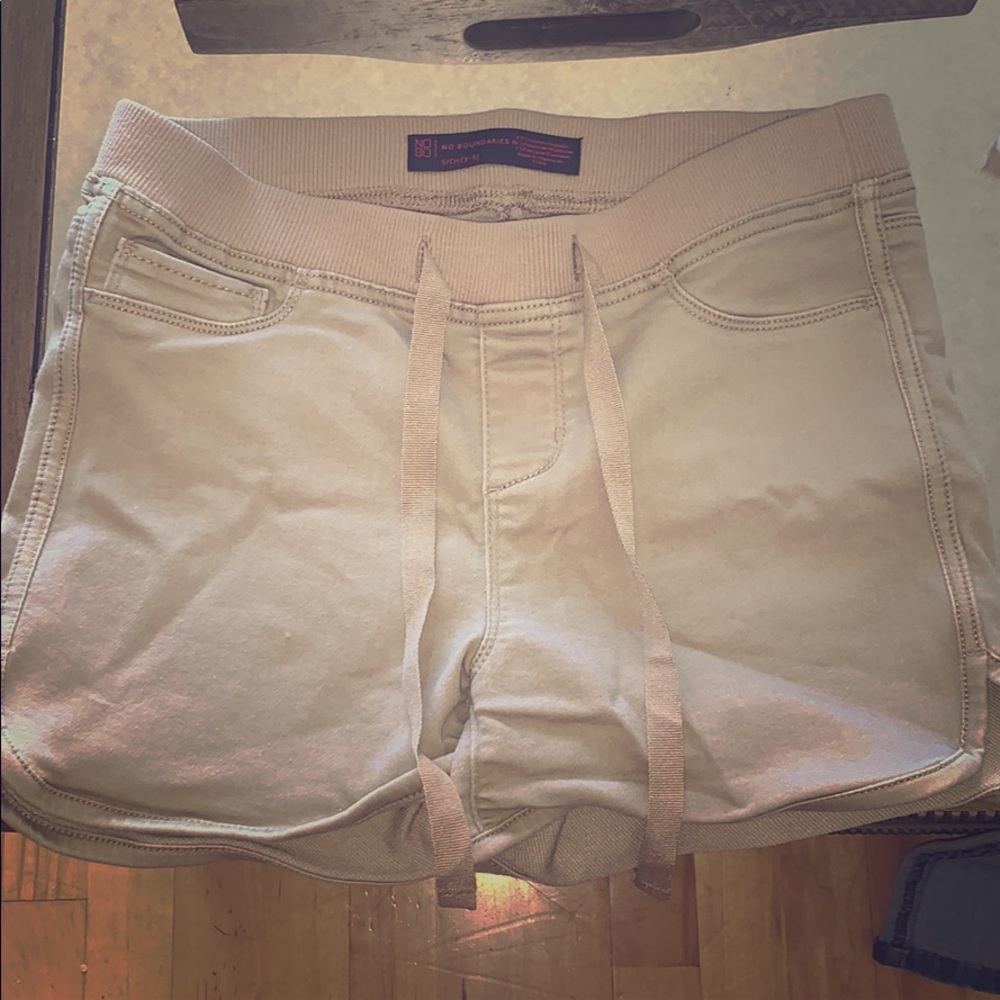 Tan shorts very stretchy